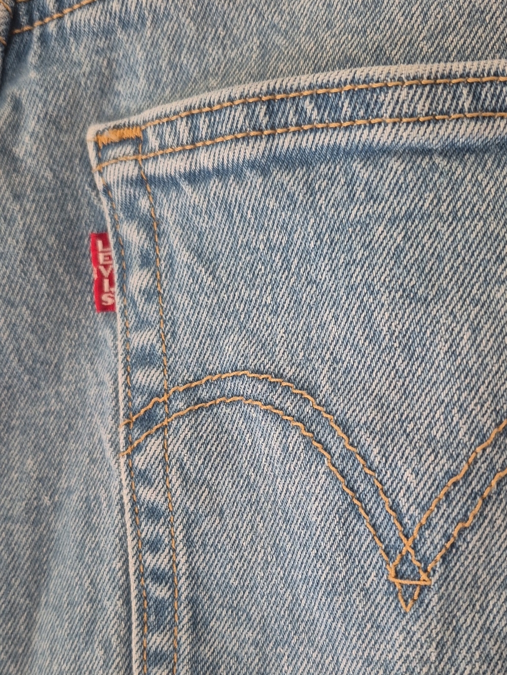 Levis Ribcage Straight Jeans Light Wash - 27 - Picture 6 of 12